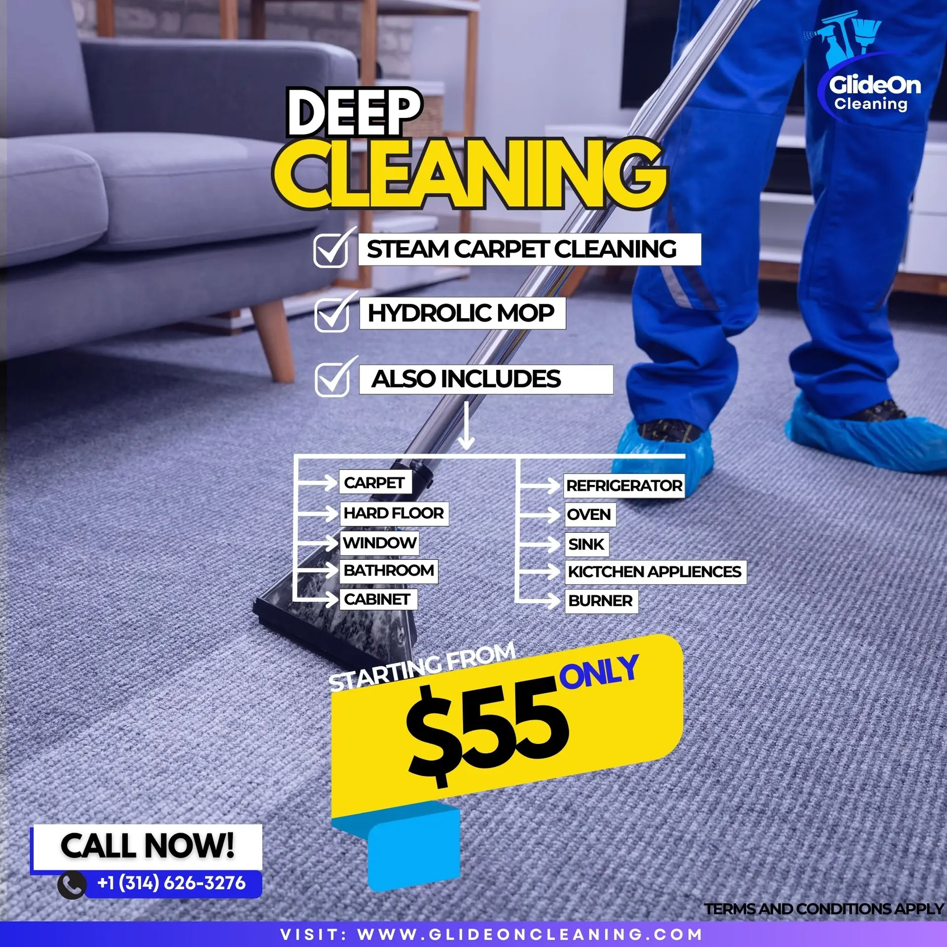 Deep Cleaning Glideon cleaning